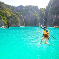 ONE DAY TRIP PHI PHI KHAI MAYA + WATER SLIDE SEA STAR